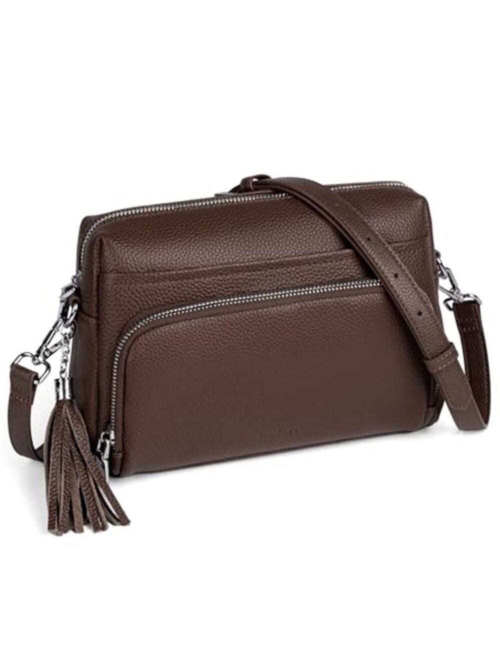 Womens Genuine Leather Crossbody Purse RFID Wallet Shoulder Bag Adjustable Strap